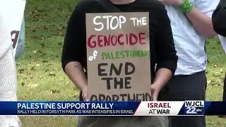 Palestine support rally takes place  in Savannah