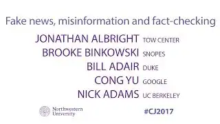 Panel: Fake news, Misinformation & Fact-checking
