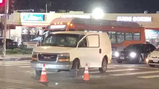 Panorama City, Los Angeles, CA: Assault Attempt, Van Windows Smashed in Apparent Road Rage Attack