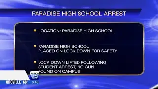 Paradise High student arrest ends in campus lockdown lift
