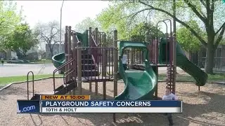 Parents concerned about cracks at local playground