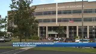 Parents protest school mask mandate