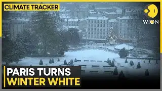 Paris: Surprise Snowfall Transforms Paris into Winter Wonderland | WION CLIMATE TRACKER