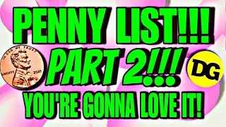 🥳🥳PART 2!!! 02/04/25 DOLLAR GENERAL PENNY LIST!!!!