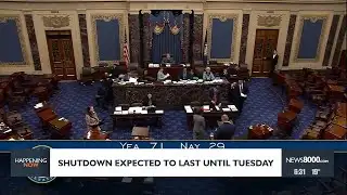 Partial government shutdown expected to last until Tuesday