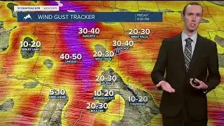 Partly cloudy, breezy, and chilly on Friday