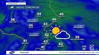 Partly to mostly sunny and warmer on Tuesday