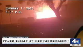 Pasadena bus drivers save over 500 people from nursing homes during Eaton Fire