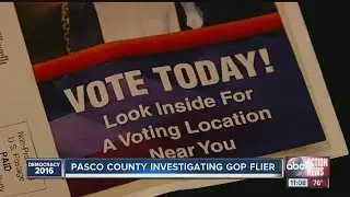 Pasco County investigating GOP flyer
