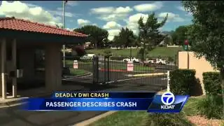 Passenger describes moments before fatal crash