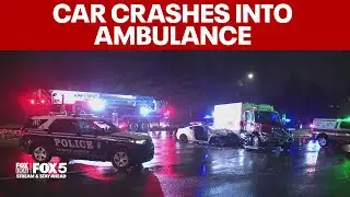 Passenger killed after car crashes into ambulance in Fairfax County | FOX 5 DC
