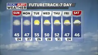 Patchy fog and possible freezing fog overnight