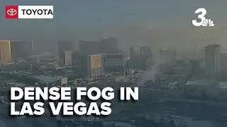 Patchy fog persists around Southern Nevada, delaying flights