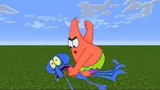 Patrick beat up Squidward