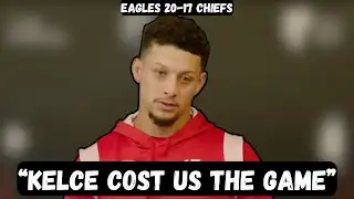 Patrick Mahomes BLASTS Travis Kelce after loss - Post Game Interview - Eagles vs Chiefs