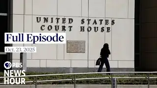 PBS News Hour live episode, Oct. 23, 2025