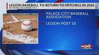 PCBA to represent Mitchell in Legion Baseball