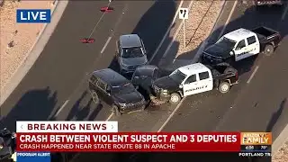 PCSO deputies involved in crash during Apache Junction pursuit