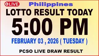 Pcso Lotto Result 5pm Draw February 03, 2026 | Pcso Live
