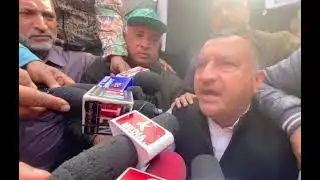 PDP leaders and workers protest against NC government in Gandhinagar Jammu