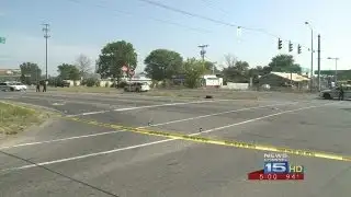 Pedestrian hit by car in crosswalk