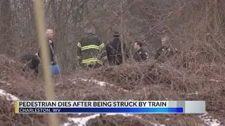 Pedestrian struck, killed by train in Kanawha City