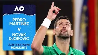 Pedro Martinez v Novak Djokovic Highlights | Australian Open 2026 First Round