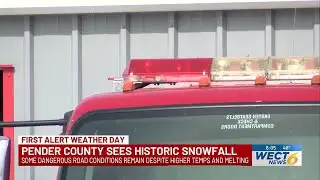 Pender County still digging out from record weekend snowfall
