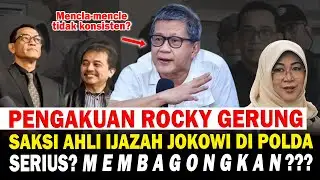 Pengakuan Rocky Gerung Saksi Ahli Ijazah Jokowi, Begini!