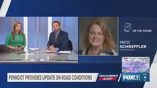 PennDOT provides update on road conditions as snow begins