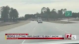 People cutting trips short to beat the snow in central NC