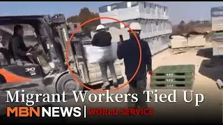 People Mocking and Laughing at Detained Migrant Worker