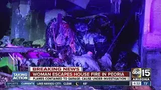Peoria Fire rescues dog from suspicious house fire overnight