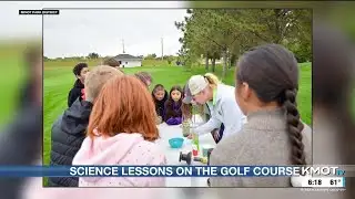 Perkett Elementary fifth graders learn about golf, science