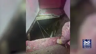 Person injured after falling through sidewalk in Boston