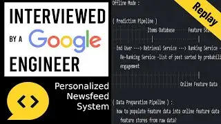 Personalized Newsfeed system: ML System Design Interview with a Google Engineer
