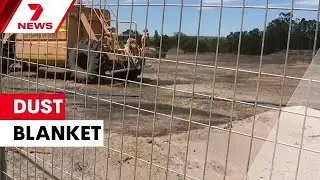 Perth suburb trapped beneath dust cloud from development | 7NEWS