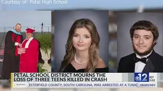 Petal community remembers three teens killed in crash
