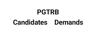 PG TRB CANDIDATES #2025