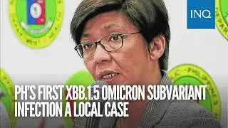 PH’s first XBB.1.5 Omicron subvariant infection a local case