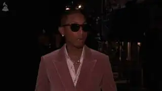 PHARRELL WILLIAMS Backstage At The 2026 GRAMMYs