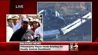 Philadelphia Mayor Gives Update On Deadly Amtrak Derailment