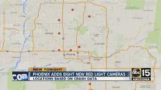 Phoenix adds eight new red light cameras
