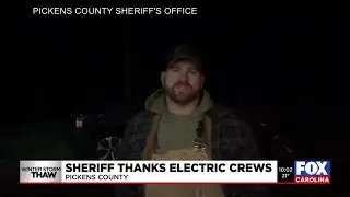 Pickens Co. sheriff expresses appreciation for electrical crews after close call