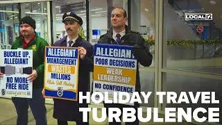 Pilots protest at CVG for new contract amid ongoing holiday travel concerns