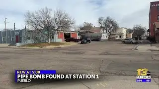 Pipe bomb found at Pueblo fire station