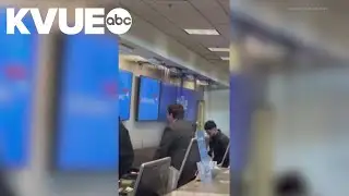 Pipe burst causes water to spill from ceiling at Austin