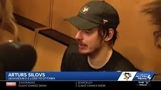 Pittsburgh Penguins winning streak ends with loss to Ottawa Senators