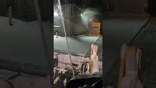 Plowing Snow during Winter Storm Fern