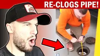 Plumber returns to re-clog pipe after restaurant refuses to pay bill!